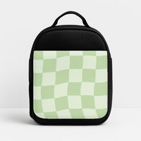 Green Checkers Lunchbox