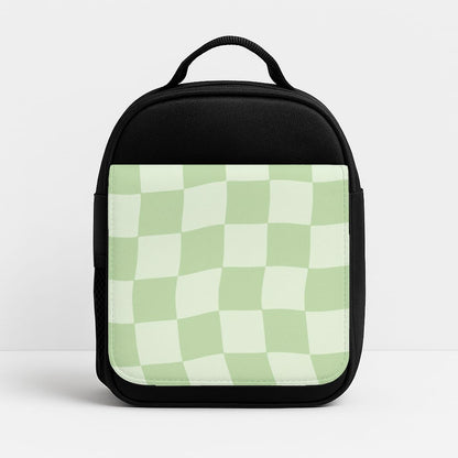 Green Checkers Insulated Lunchbox