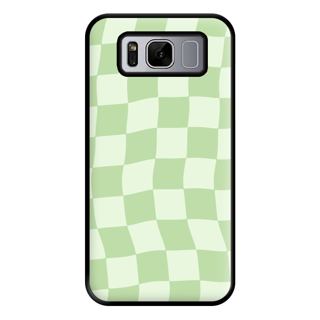 Green Checkers Phone Case for Galaxy S8 Plus