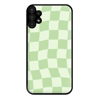 Green Checkers Phone Case for Galaxy A13