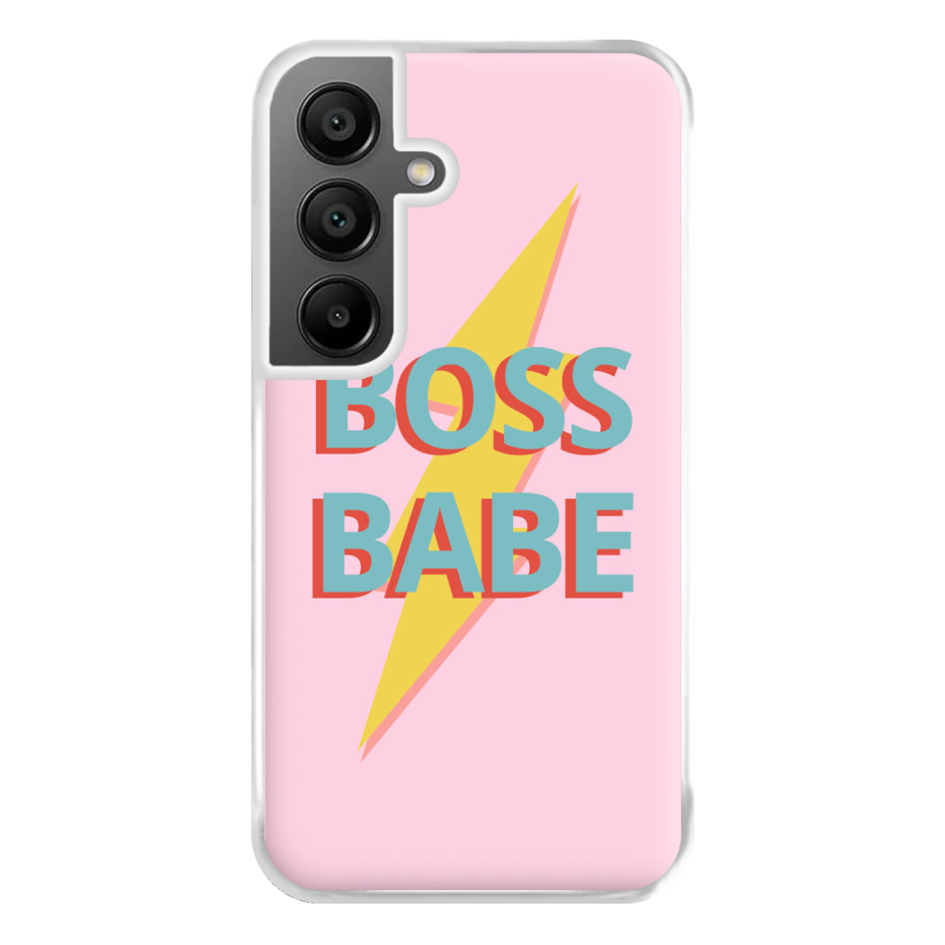 Boss Babe Phone Case for Galaxy A55