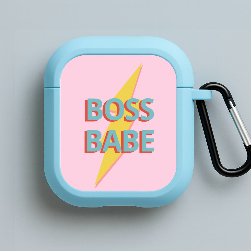 Boss Babe Blue AirPods Case