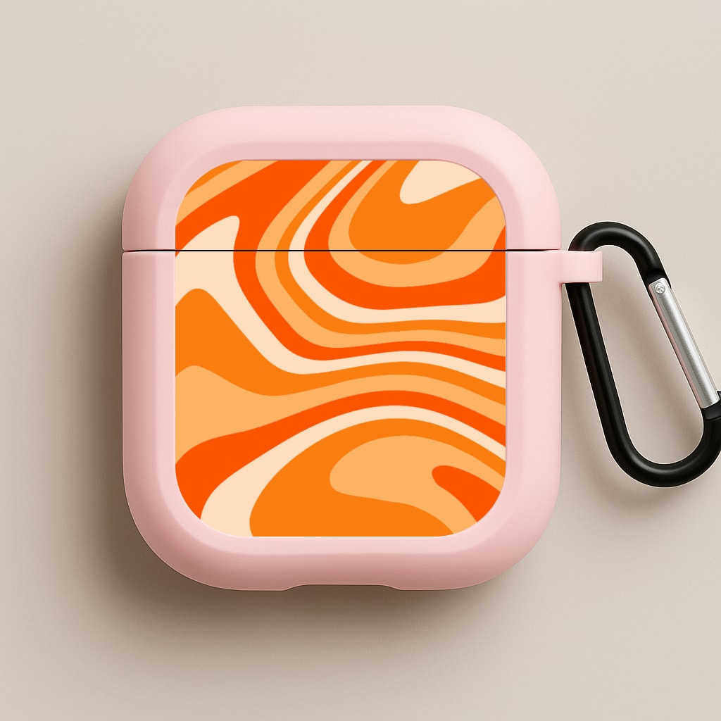 Colourful Abstract Pattern XI Pink AirPods Case