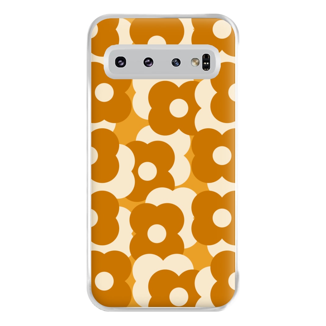 Retro Flower Pattern Phone Case for Galaxy S10 Plus