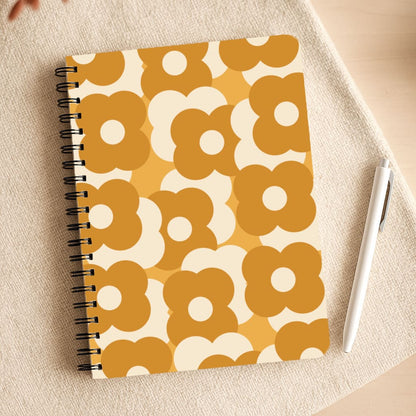 Retro Flower Pattern Notepad
