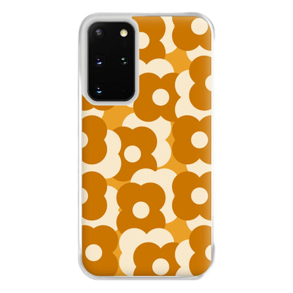 Retro Flower Pattern Phone Case for Galaxy S20 Plus