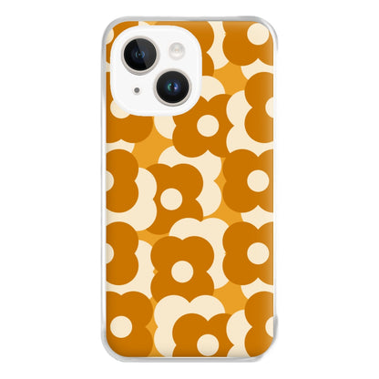 Retro Flower Pattern Phone Case for iPhone 14 Plus