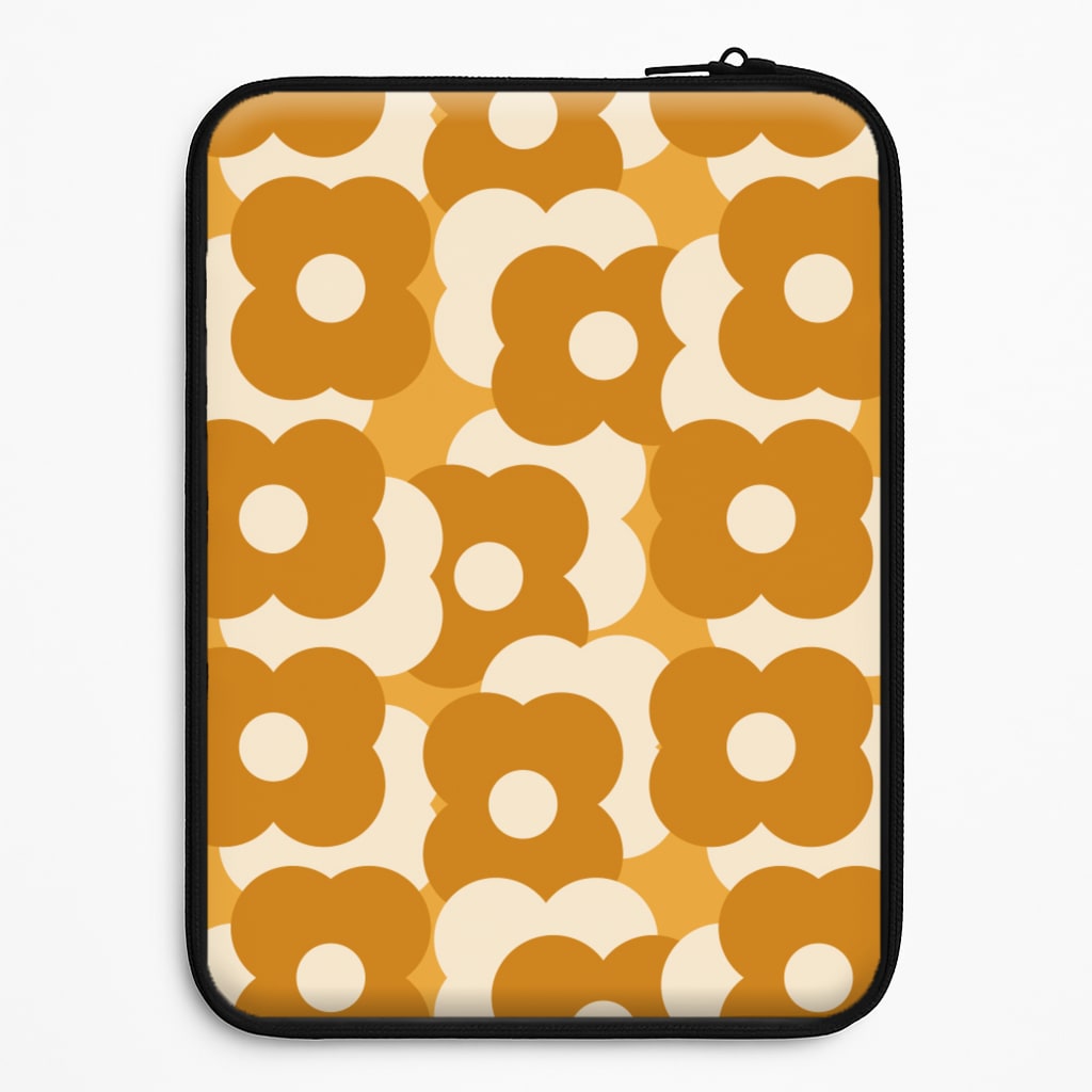 Retro Flower Pattern Laptop Sleeve
