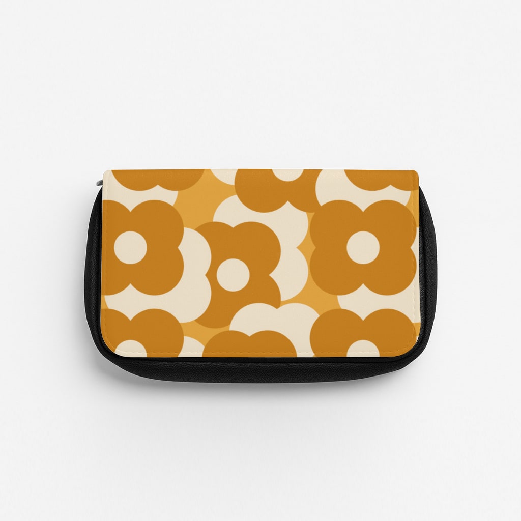 Retro Flower Pattern Pencil Case