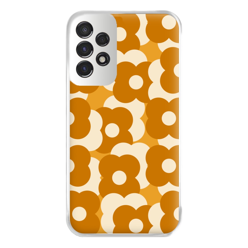 Retro Flower Pattern Phone Case for Galaxy A53