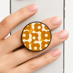 Retro Flower Pattern Phone Grip