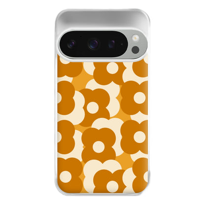 Retro Flower Pattern Phone Case for Google Pixel 9 Pro XL