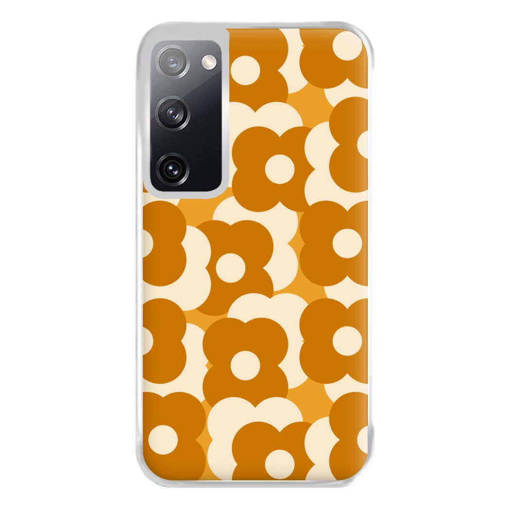 Retro Flower Pattern Phone Case for Galaxy S20