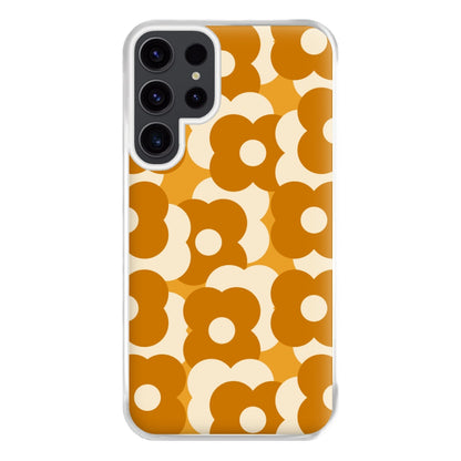 Retro Flower Pattern Phone Case for Galaxy S23 Ultra