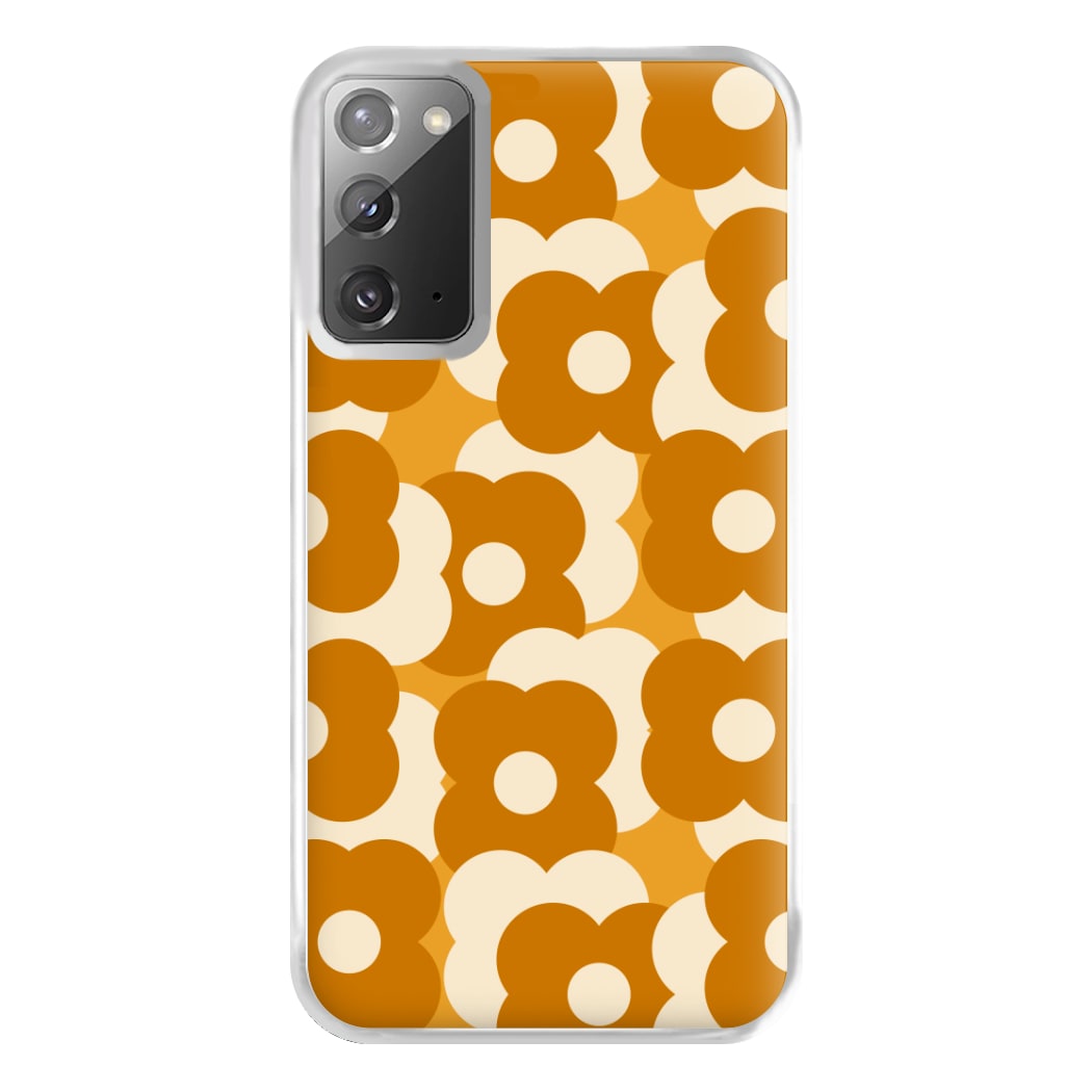 Retro Flower Pattern Phone Case for Galaxy Note 20 Ultra