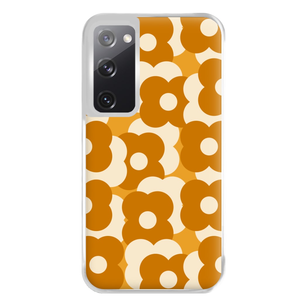 Retro Flower Pattern Phone Case for Galaxy S20FE