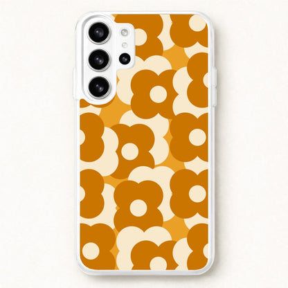 Retro Flower Pattern Phone Case for Galaxy S26 Ultra