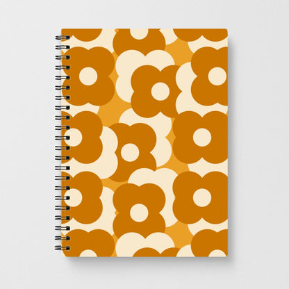 Retro Flower Pattern Notebook