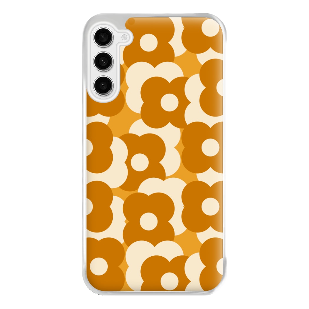 Retro Flower Pattern Phone Case for Galaxy S23FE