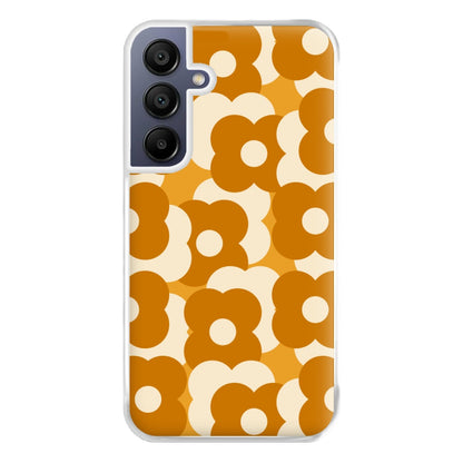 Retro Flower Pattern Phone Case for Galaxy A16