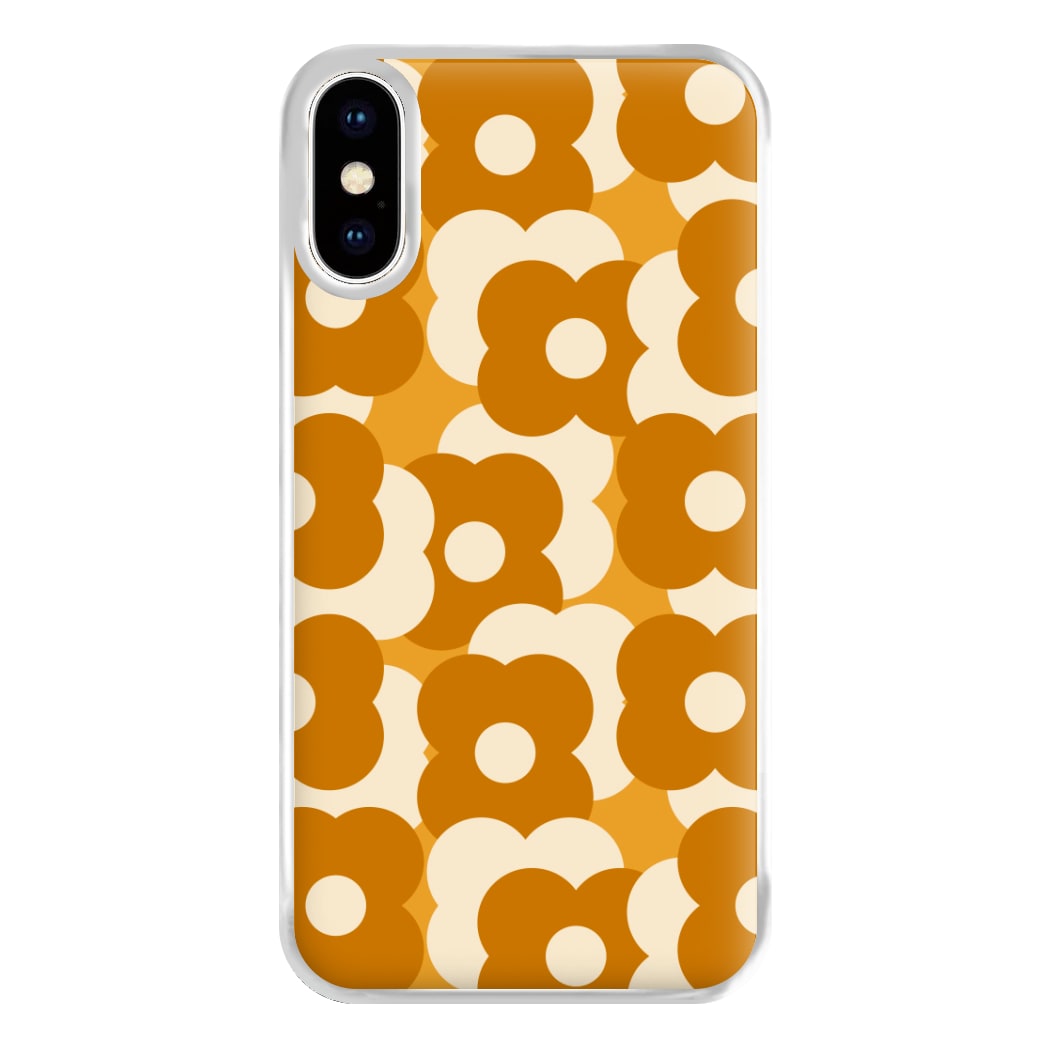 Retro Flower Pattern Phone Case for iPhone XS Max