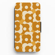 Retro Flower Pattern Flip / Wallet Phone Case 1