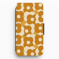 Retro Flower Pattern Flip / Wallet Phone Case