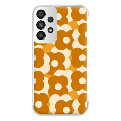 Retro Flower Pattern Phone Case for Galaxy A33