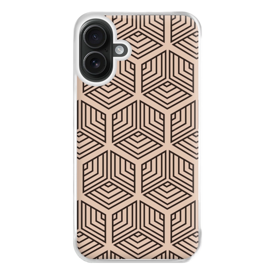 Illusion Pattern Phone Case for iPhone 16 Plus