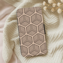 Illusion Pattern Wallet Phone Case