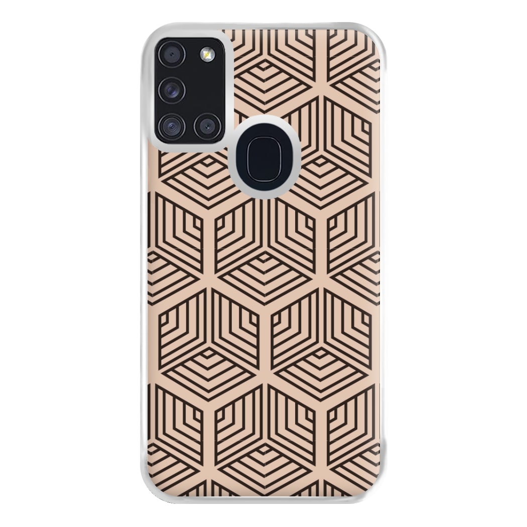 Illusion Pattern Phone Case for Galaxy A21s