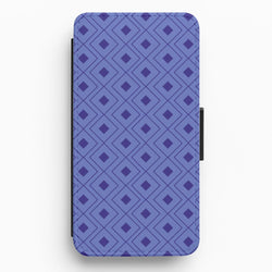 Diamond Pattern Flip / Wallet Phone Case