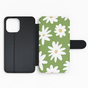 Funky Daisy Flip / Wallet Phone Case 2