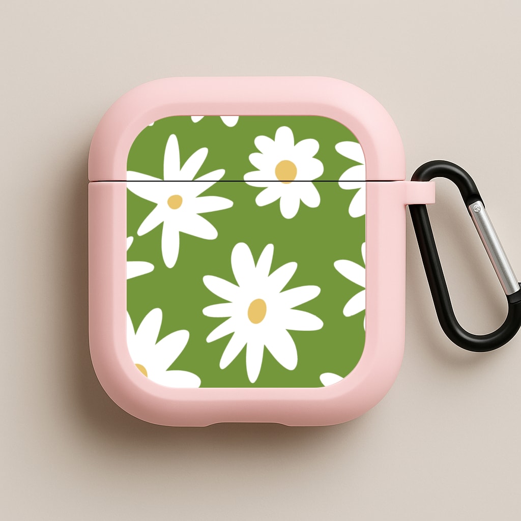Funky Daisy Pink AirPods Case
