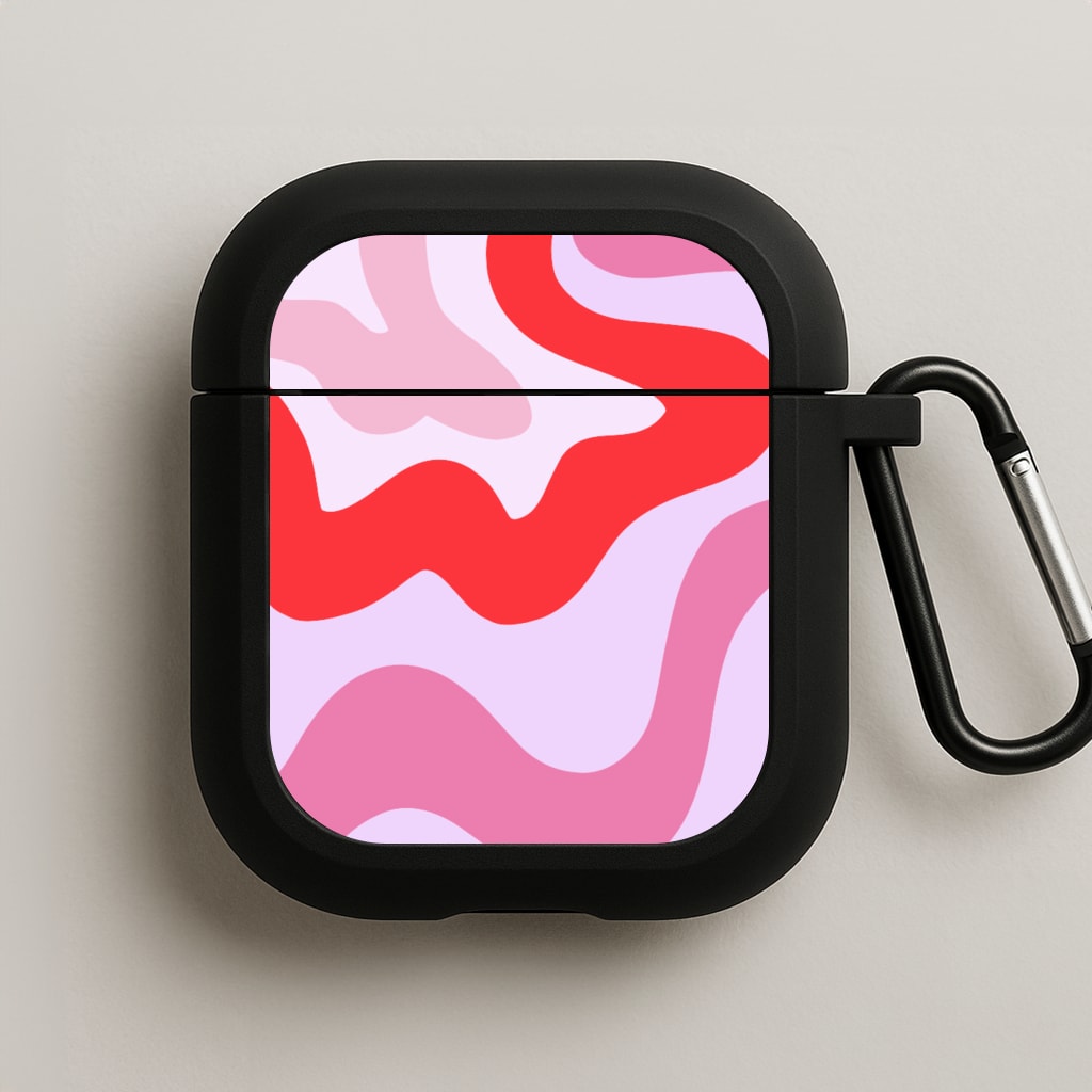 Purple & Pink Abstract  AirPods Case