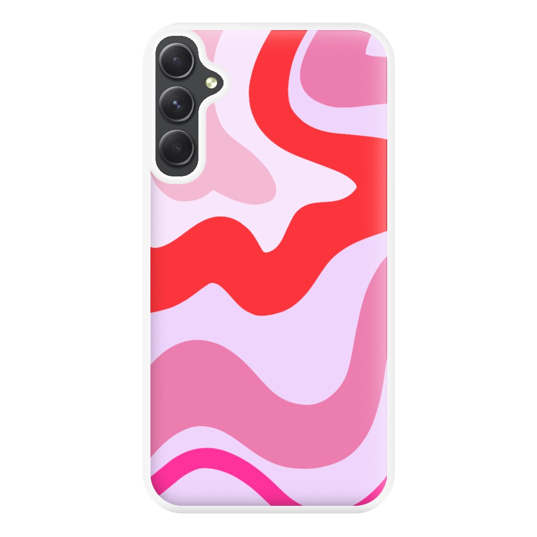 Purple & Pink Abstract  Phone Case for Galaxy A54