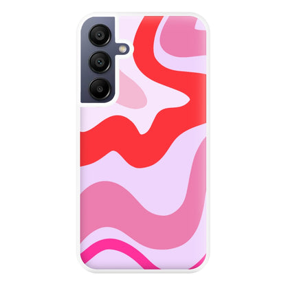 Purple & Pink Abstract  Phone Case for Galaxy A16