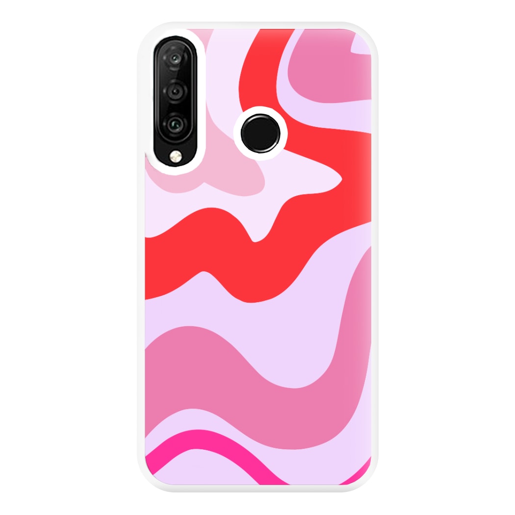 Purple & Pink Abstract  Phone Case for Huawei P30 Lite