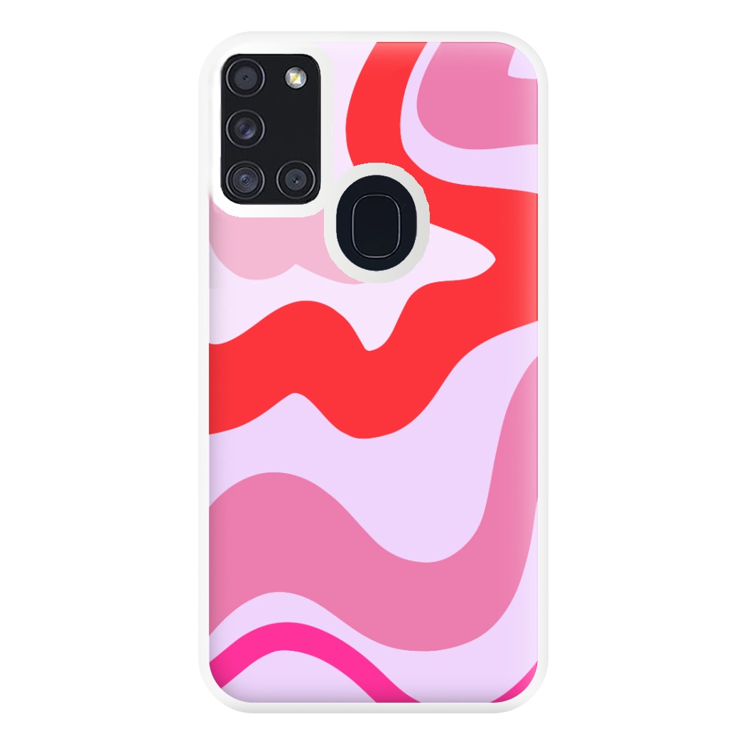 Purple & Pink Abstract  Phone Case for Galaxy A21s