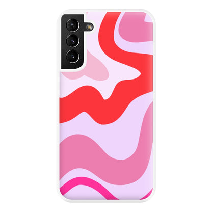 Purple & Pink Abstract  Phone Case for Galaxy S21 Plus