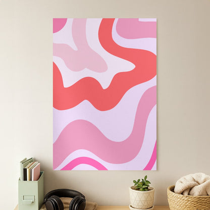Purple & Pink Abstract  Poster