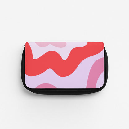 Purple & Pink Abstract  Pencil Case
