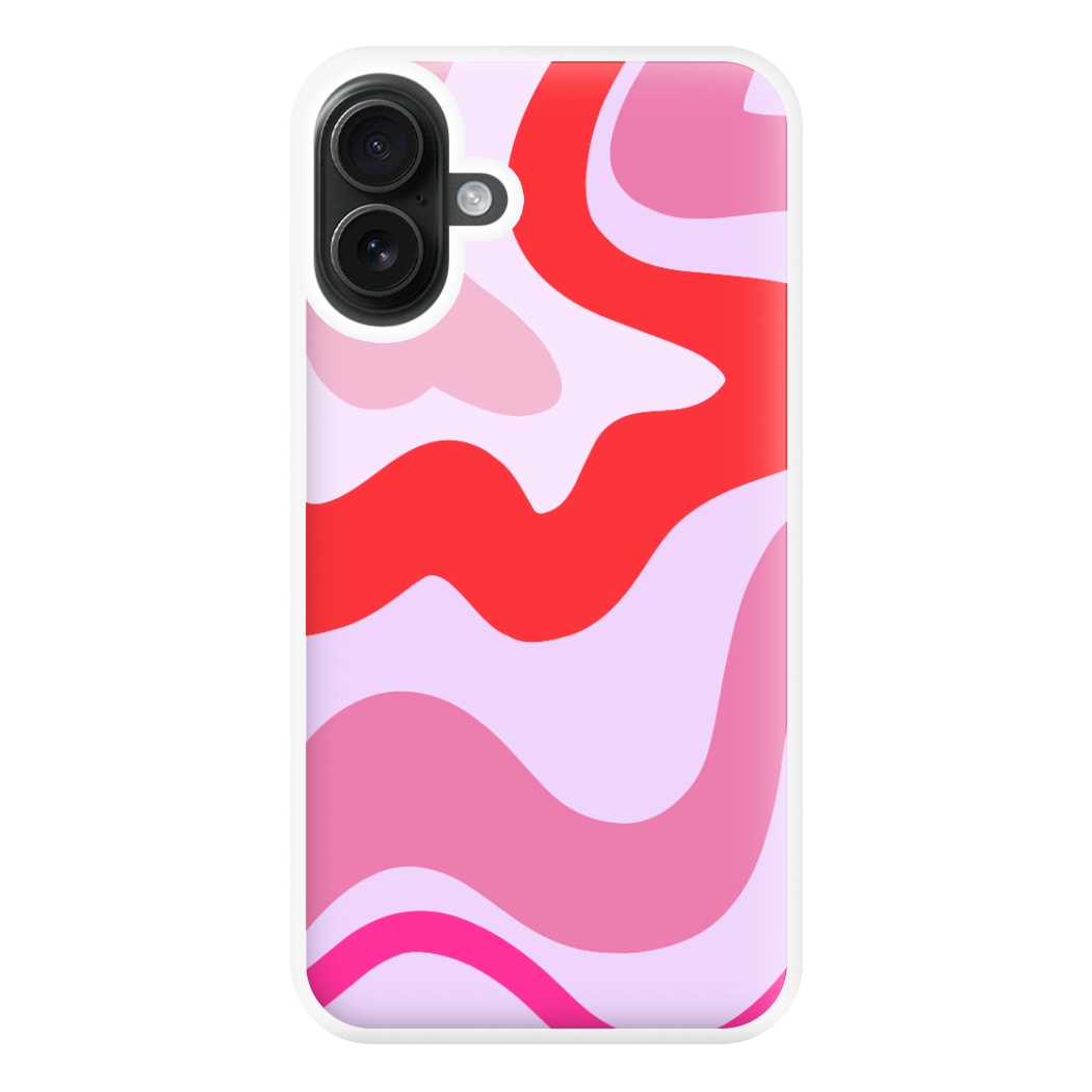 Purple & Pink Abstract  Phone Case for iPhone 16 Plus