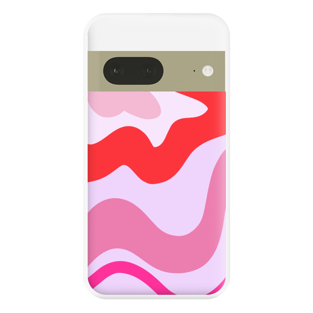 Purple & Pink Abstract  Phone Case for Google Pixel 7a