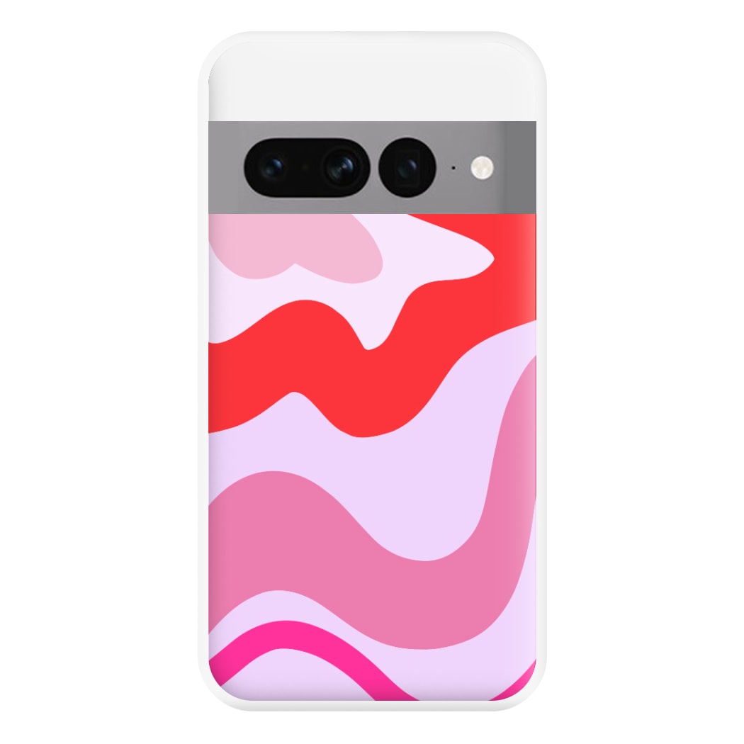 Purple & Pink Abstract  Phone Case for Google Pixel 7 Pro