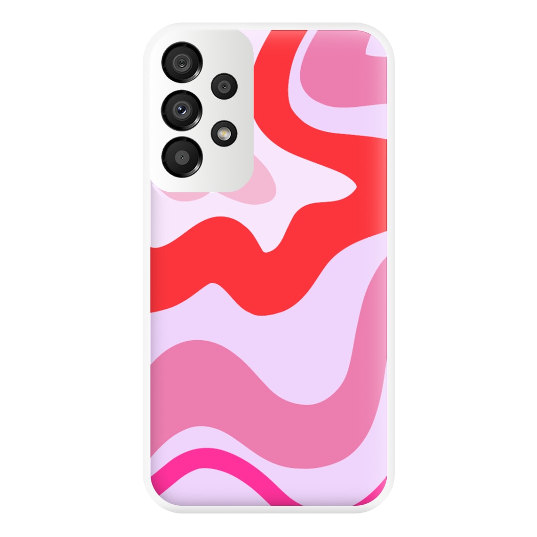 Purple & Pink Abstract  Phone Case for Galaxy A33