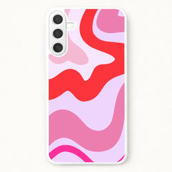 Purple & Pink Abstract Phone Case for Galaxy A37