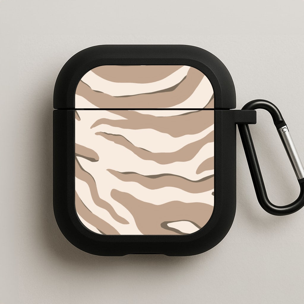Neutral Tiger Print  AirPods Case