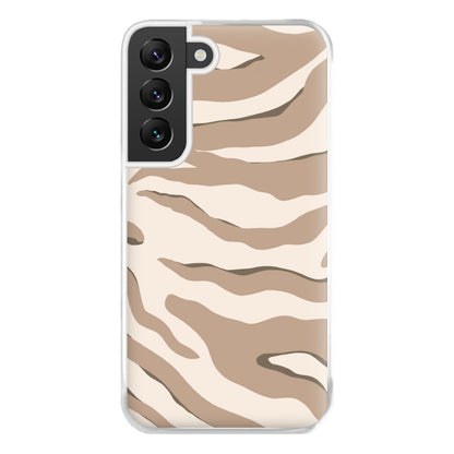 Neutral Tiger Print  Phone Case for Galaxy S22 Plus