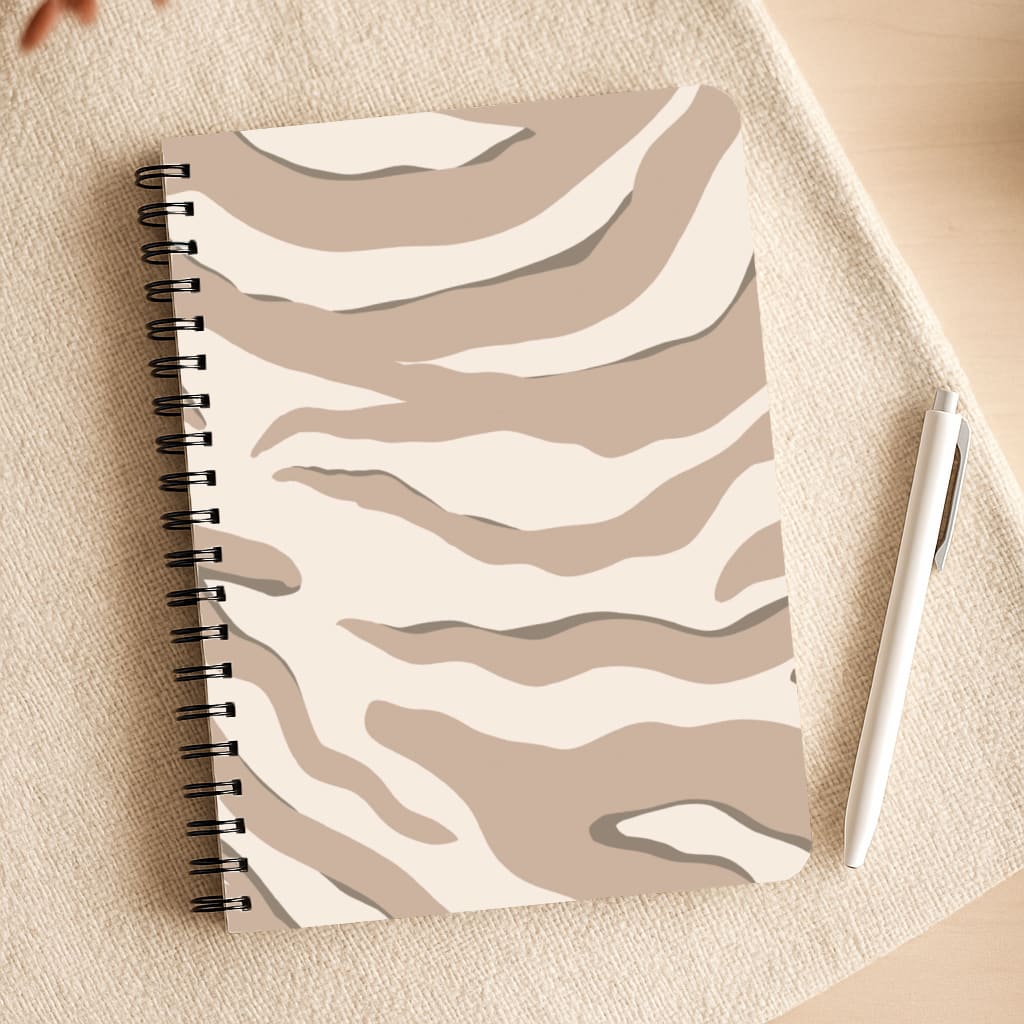 Neutral Tiger Print  Notepad